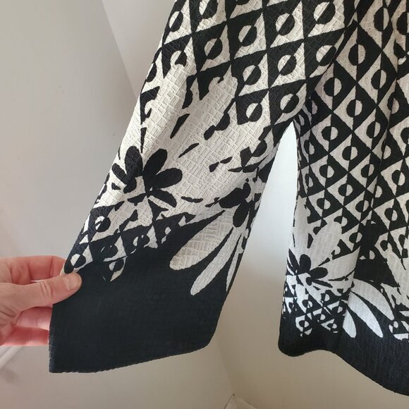 Dressy Black and White Jacket - Picture 4 of 8